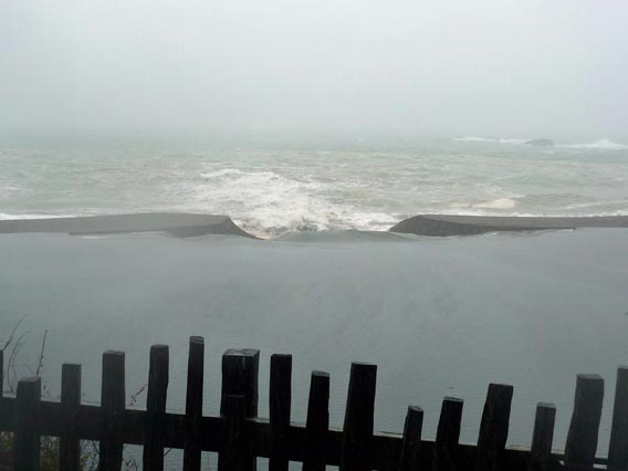 Gualala River opens after rainfall, Sunday, October 24, 2010 at 11:06 a.m.