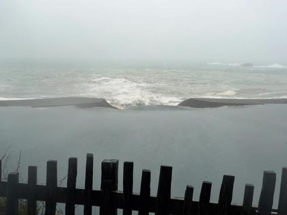 Gualala River opens after rainfall, Sunday, October 24, 2010 at 11:06 a.m.