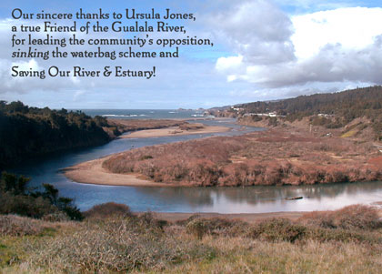 Ursula Jones, a true Friend of the Gualala River